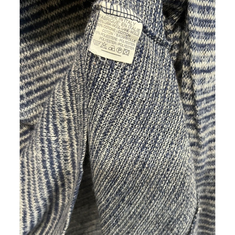 Brandy Melville Blue Stripe Wool Blend Long Sleeve Sweater Womens One Size - Picture 6 of 8